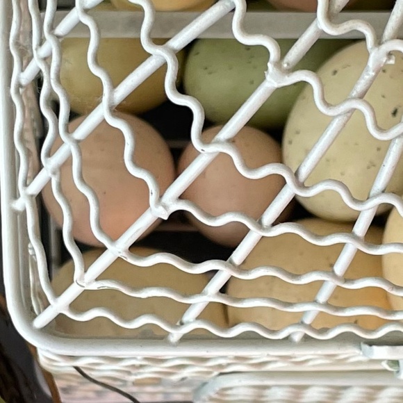 White metal decorative birdcage - lovely accent item for home, patio or garden - Picture 10 of 13